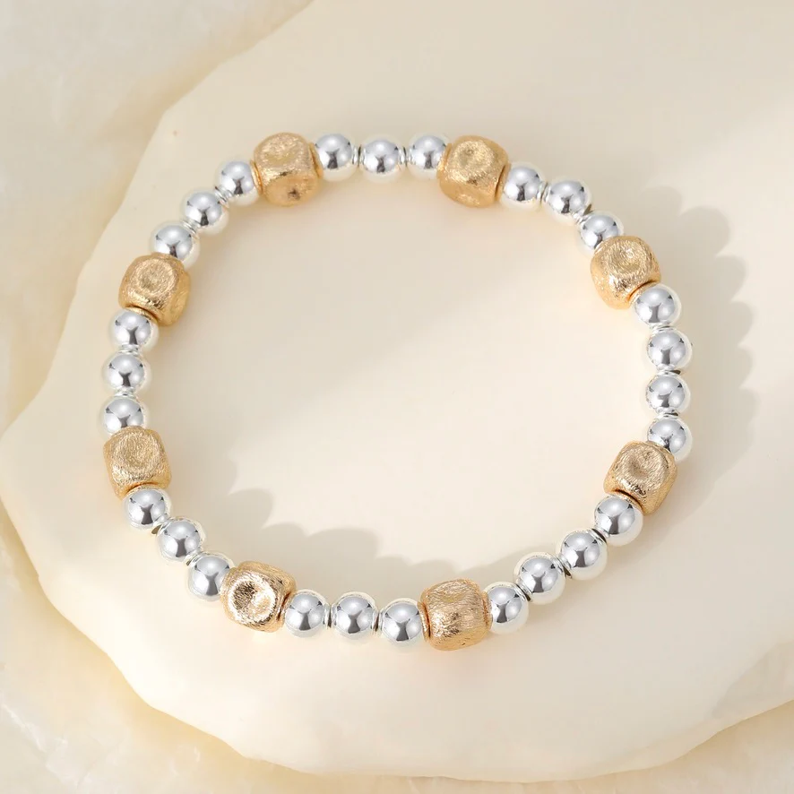 Mixed Bead Stretch Bracelet - Image 4