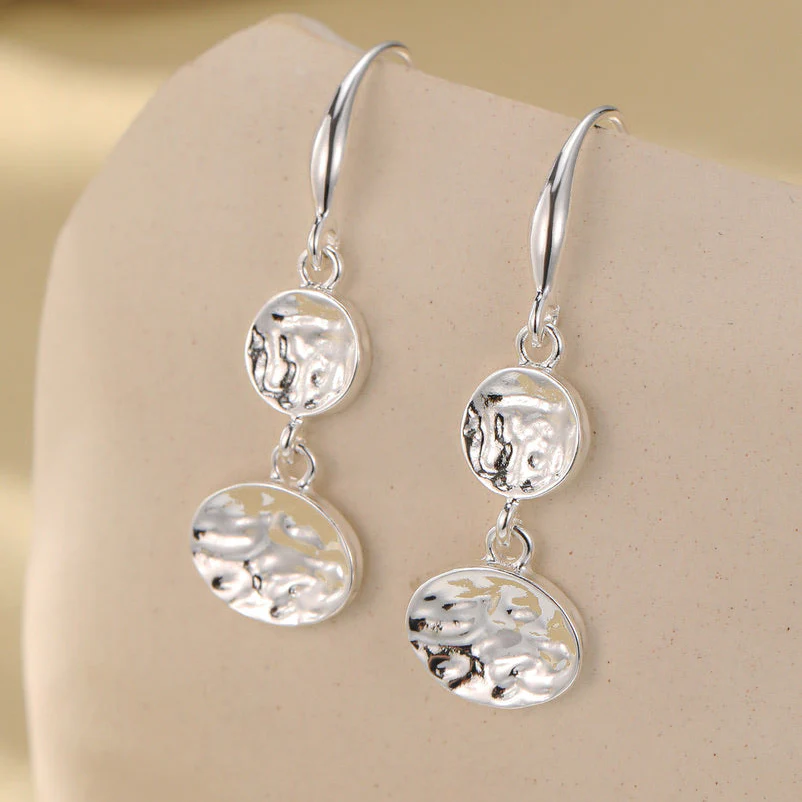 Textured Disc Necklace - Image 7